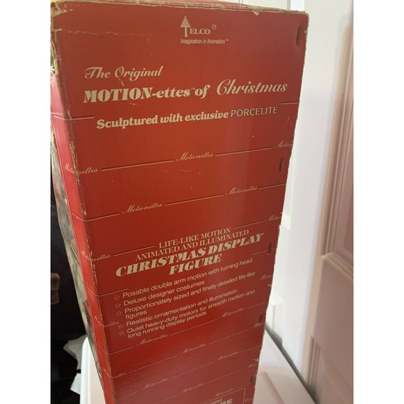 Vintage Animated‎ Mrs SANTA CLAUS Lighted TELCO Motion-ettes Original Box scary - Picture 4 of 11